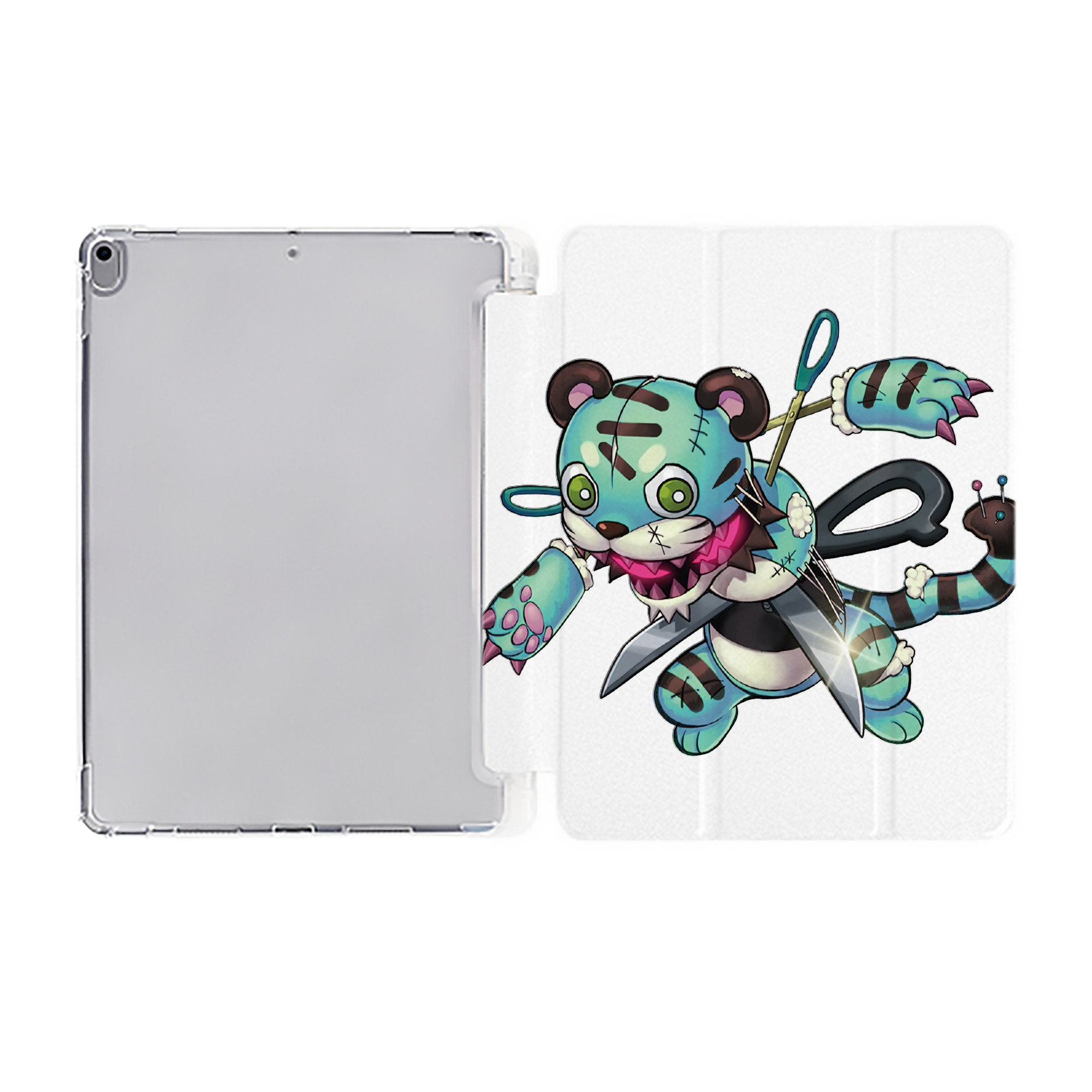 （画像用） 遊☆戯☆王 Yu-Gi-Oh! IPad ケース ペン収納付き 三つ折りスタンド PUレザー×シリコン 対応機種9.5/10.5/10.9インチ